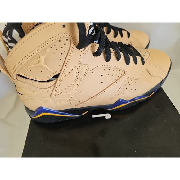 Nike Air Jordan 7 Retro Se Vachetta Tan Brown-Black-Taxi Sz 10 [DZ4729-200] - Picture 3 of 10